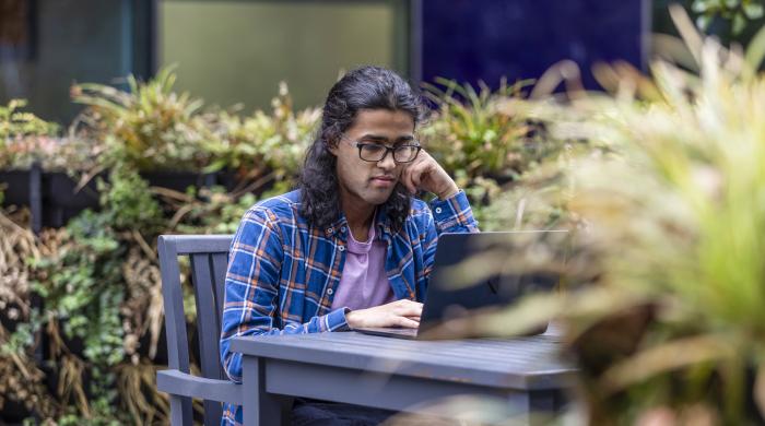 Man studying 